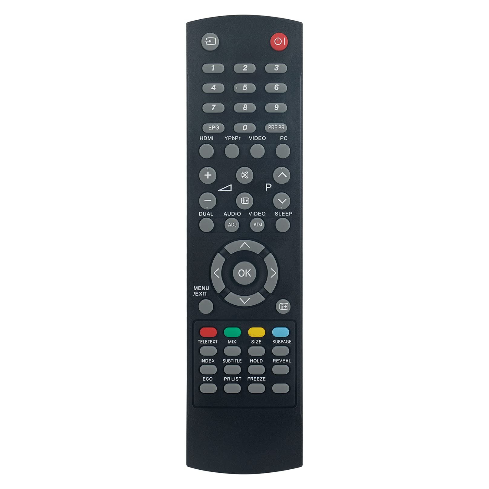 VINABTY GJ210 Remote Control Replaced Compatible With Sharp Philips LCD TV MWT1201T 9JR9800000003 LC-19SH7E-BK LC-32SH7E-RU LC-19S7E LC-19SH7E LC-26SH7E-BK LC-19SH7E LC-32SH7E-BK
