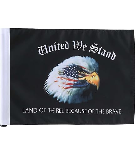 Bandiera Moto POW-MIA – Doppia Faccia In Poliestere 15x23 Cm - 2