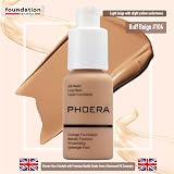 Glamza PHOERA Foundation Concealer Full Coverage Matte 104 Buff Beige UK view 2
