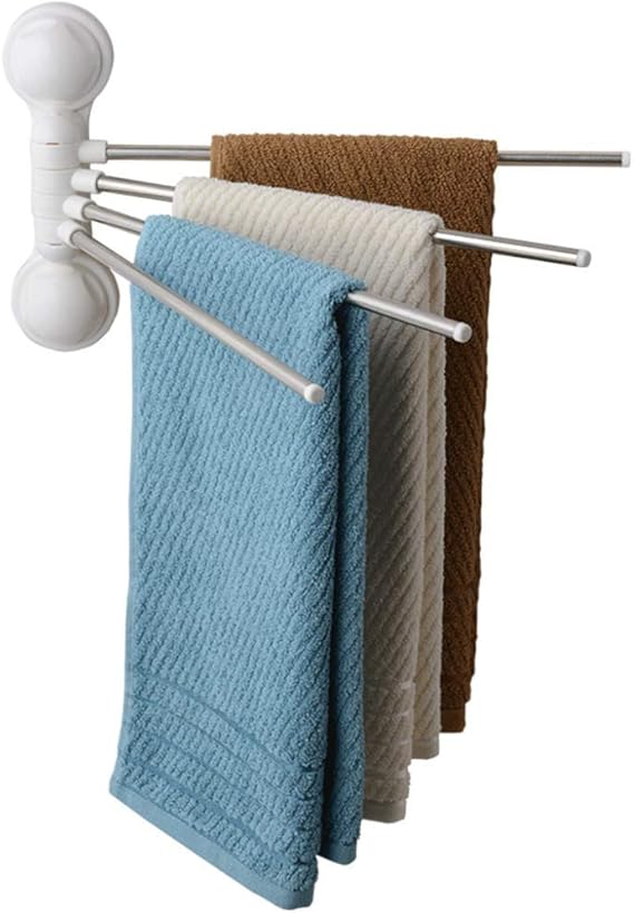 Activity Rotating Towel Rack, Plastic Suction Rotating Towel Bar, Wall