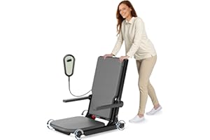 Jaioyios Movable Electric Floor Lift Chair with 4 Wheels for Elderly - Indoor Chair Lift Device to Effortlessly Lift Seniors Off The Floor, 440 Lbs Max Capacity
