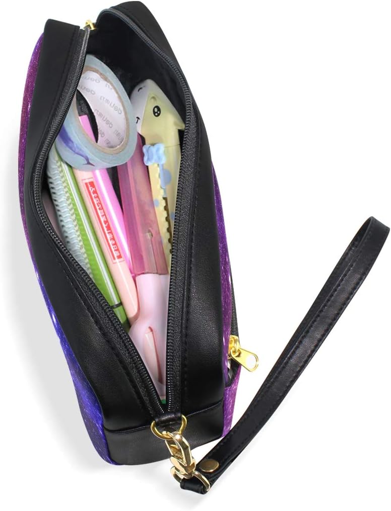 Pencil Case for Kids Girls for School Galaxy Pencil Case Cosmetic Makeup Bag with Compartments Cute Pencil Pouch Bag Holder School Stationery - Image 3