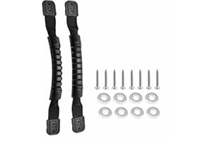 Chinshwehaw Kayak Handle Replacement Set - Universal 2 Hole Design with Non-Slip Grip, 11.42 Inch Length Fits/Pelican Kayaks & Canoes, Includes Hardware (2 Pack)