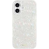 SCORPIFY for iPhone 17 Case [Compatible with MagSafe] with Colorful Pearl Iridescent Design, Cute Clear Magnetic Phone Cover for Women Girls and Men, Bumper with Mother of Pearl Shell Pattern