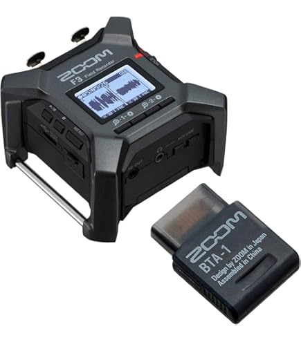 ZOOM ズーム フィールドレコーダー F3 + Bluetooth BTA-1 Amazon.com: Zoom F3 2-In / 2-Track Portable Field Recorder + Zoom