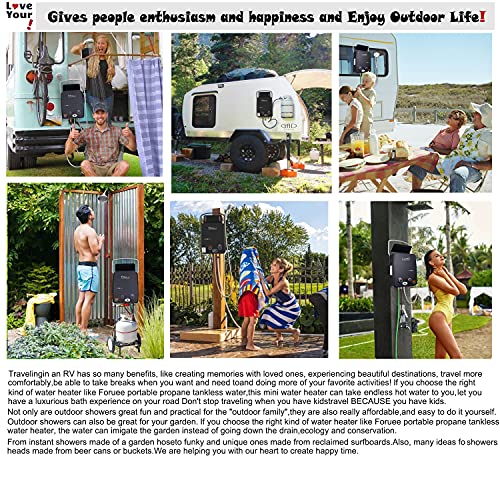 Tankless Water Heater Propane 1.32 GPM/5L Portable Propane Hot Water