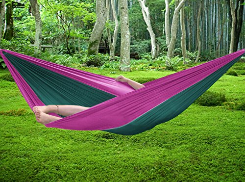 FiveJoy Parachute Double Hammock With Built-in Travel Bag For Easy Storage - 102