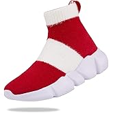 Santiro Boys Girls Sock Shoes High Tops Breathable Knit Slip On Shoes