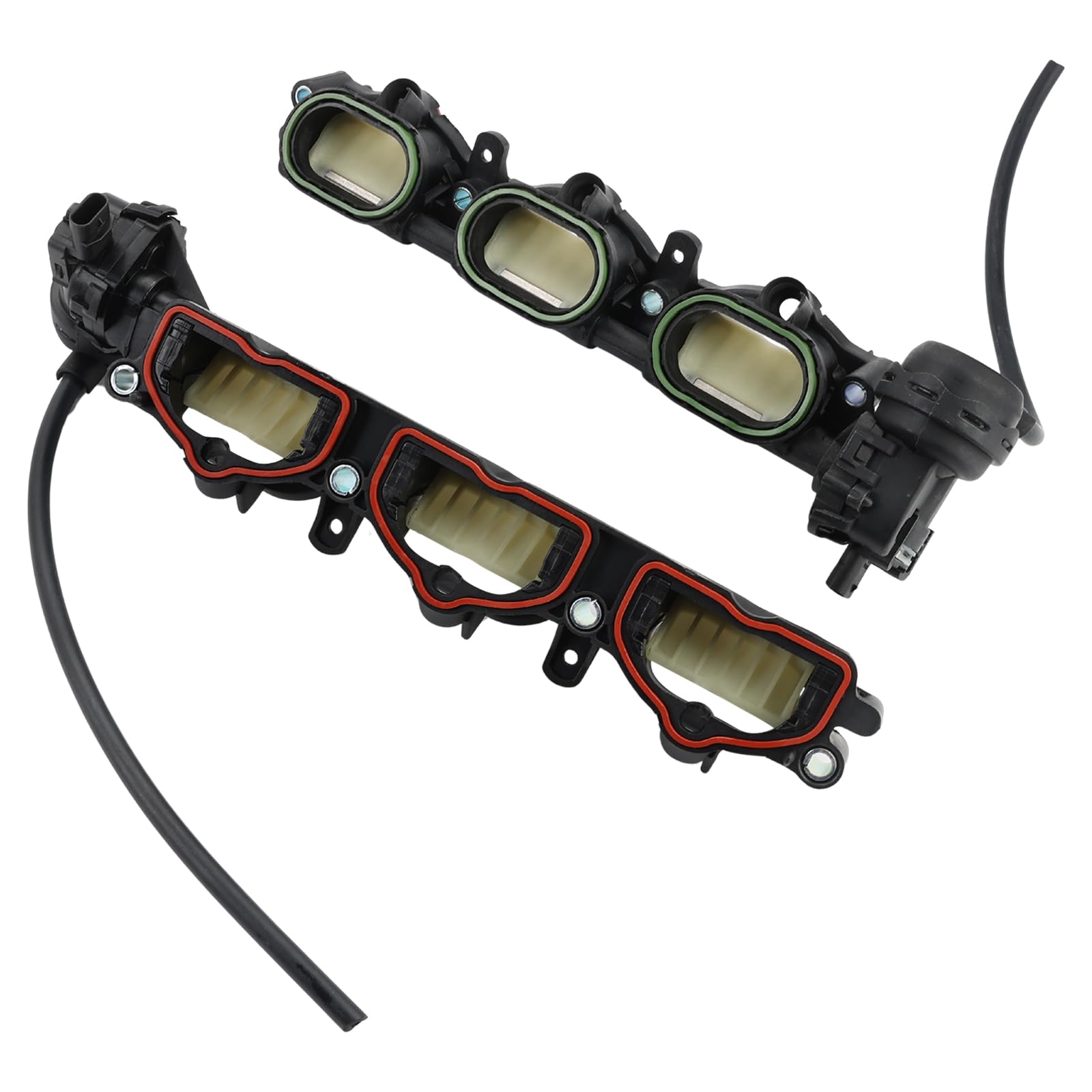 Photo 1 of WMPHE Intake Manifold Compatible with Audi A6 A7 A8 2016-2018 Q7 2017-2019 3.0L Left & Right, Replacement for 06E133109AN+06E133110AN 06E133109AT 06E133109BC-2PCS