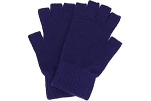 iMongol Pure Wool Women Men Unisex Half Fingers Fingerless Gloves Mittens, Outdoor Tactical Glove for Hunting & Hiking