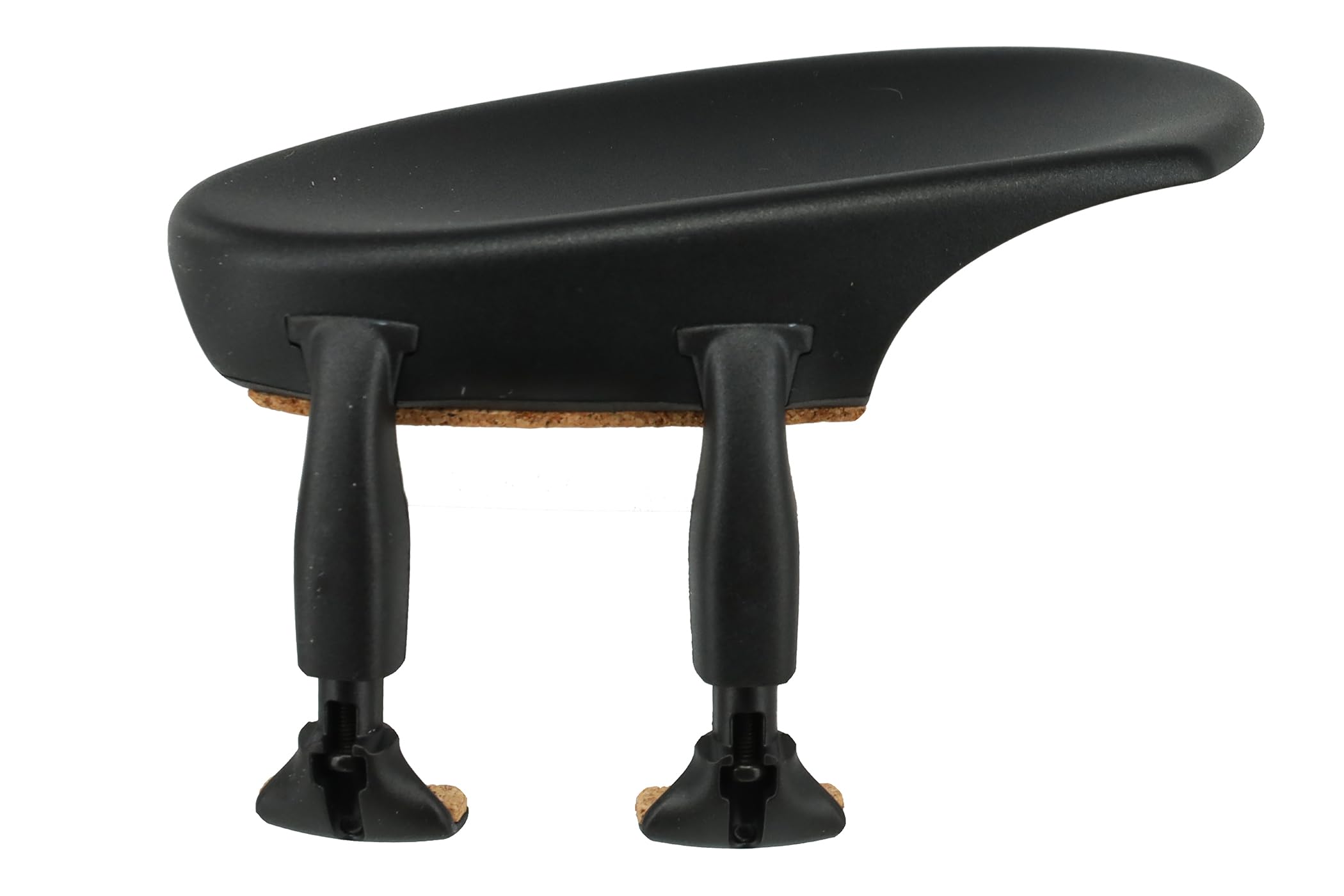 Wittner Chinrest, side-mounted chinrest Violin 4/4, high-tech plastic, anatomically shaped, allergy-tested, without screwdriver, black, Made in Germany, 250211