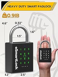 Pothunder Heavy Duty Smart Padlock, Outdoor Padlock