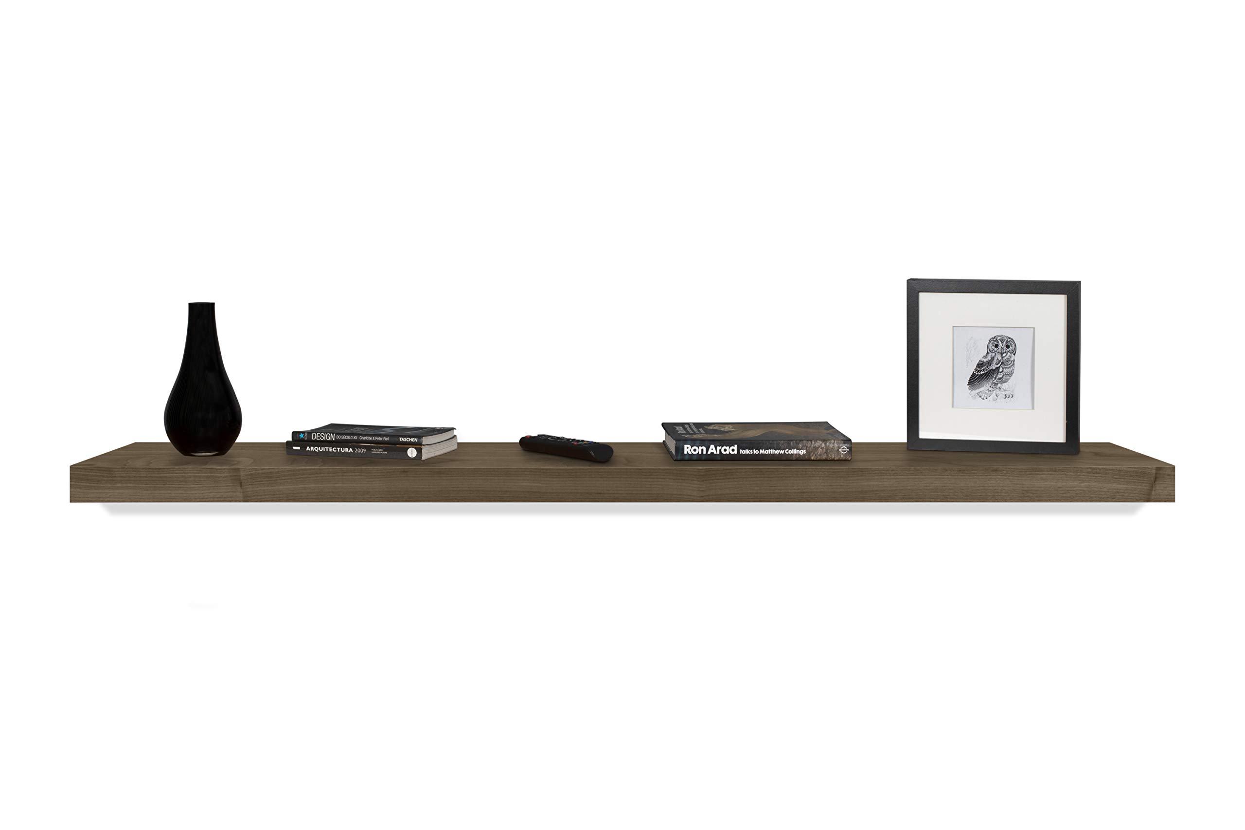 TemaHome Balda Wall shelf, Wood Modern 155 x 33 x 5 cm (L x L x A) walnut