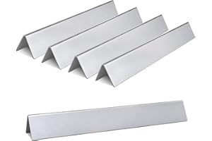 SHINESTAR 15.3-Inch Thicker Flavorizer Bars for Weber Spirit 300 and GS4 Spirit II 300 Series(Front Control), E/S 310, E/S 315, E/S 320, E/S 330 Grill Parts for Weber 7636, Stainless Steel, 5-Pack