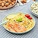 Ymeibe Wheat Straw Plastic Plates 4-Pack Reusable Lightweight Unbreakable Degradable Plates Healthy BPA Free Microwave Safe Plates 7.8 inch