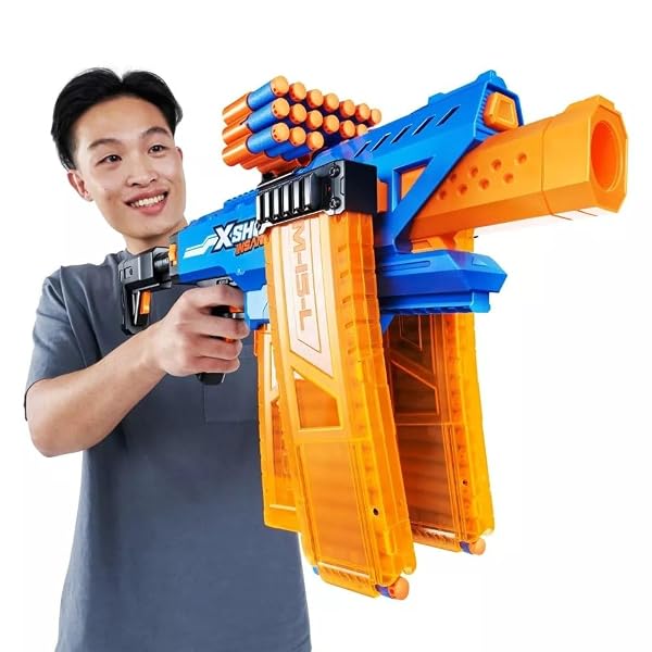 ZURU XSHOT INSANITY MOTORISED CLIP BLASTER & 72 DARTS