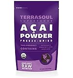 Terrasoul Superfoods Acai Berry Powder (Freeze-dried, Organic), 4-ounce