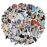 Fairy Tail Japanese Anime Waterproof Laptop Stickers Waterproof Skateboard Snowboard Car Bicycle Luggage Decal 50pcs Pack