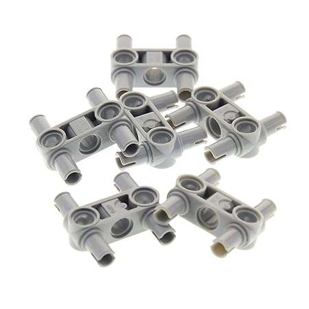 6 x Lego Technic Verbinder hell grau 3L 4 Pin H Halter Set Star Wars Mindstorms 75054 42068 42055 10188 71040 75189 31313 828