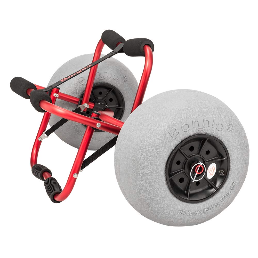 Bonnlo Replacement Balloon Wheels 8.5" Beach Sand Tires for Kayak Dolly Canoe Carts Buggy with