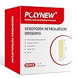 POLYNEW Xeroform Petrolatum Dressing 1"x8", 52 PCS