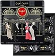 Maxim's De Paris - Dark Chocolate Covered Crispy Crepe Cookies Individually Wrapped in Elegant Collectible Black Tin Box, 16 pieces