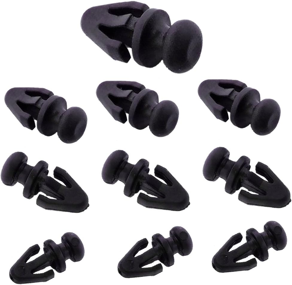 tuqiang® 10 x Clip Revestimiento de Puerta Clips/Plastic Screw Fijación para Junta de goma inferior – 1042065