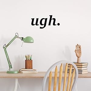 Vinyl Wall Art Decal - Ugh - 8.5