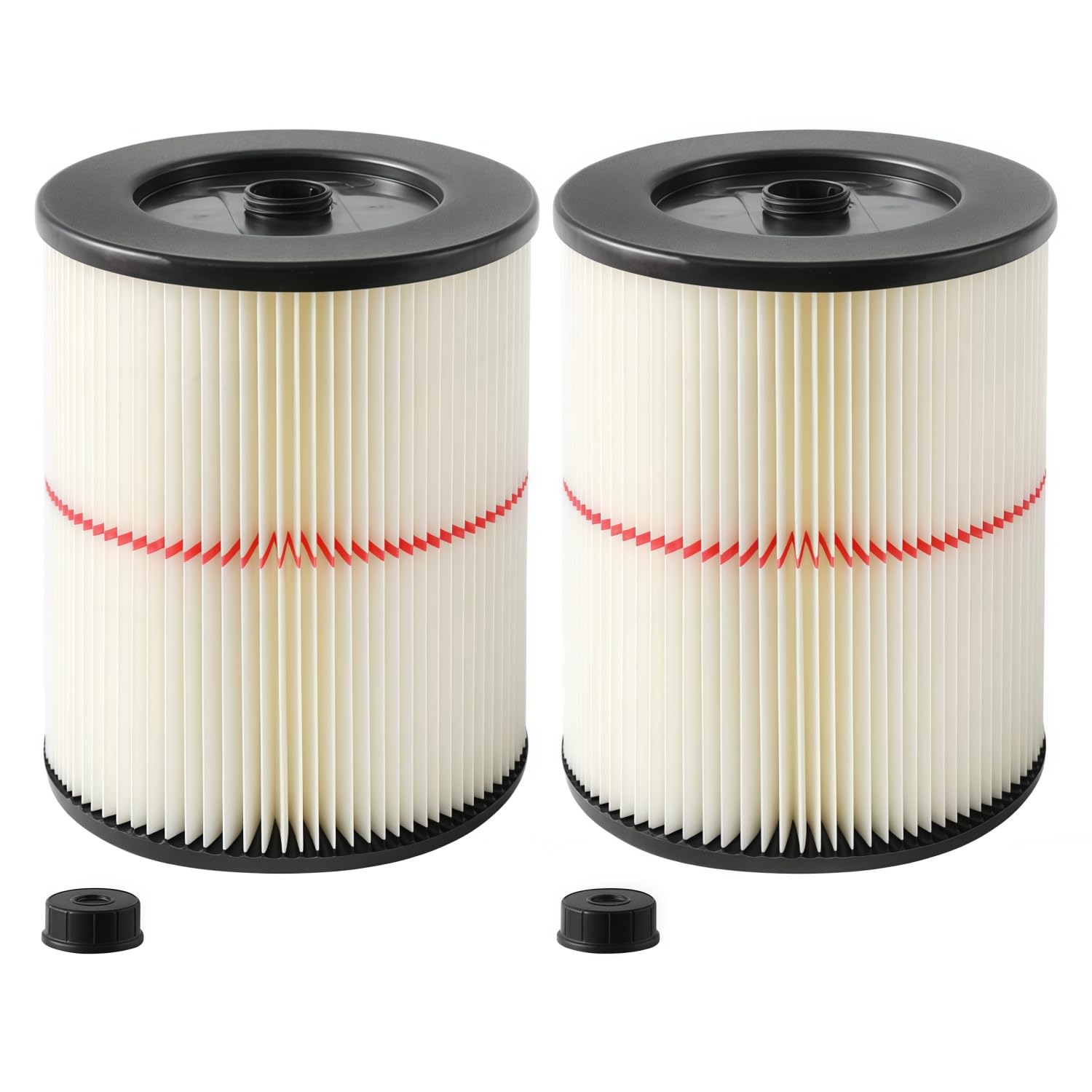 Photo 1 of 17816 Filter for Craftsman Shop Vac Filters 9-17816 Replacement for Craftsman Vacuum Filters Wet Dry Vac Filter fit 5/6/8/12/16 Gallon and Larger Vacuum Cleaner 2 Pack