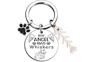 IWECA Pet Memorial Gift Loss of Cat Keychain Sympathy Gift In Memory of Cat Pet Gift Keychain Pet Sympathy Gift for Cat Remembrance Sympathy Keyring Memorial Gift for Pet Lover Condolence Passing Away Gift