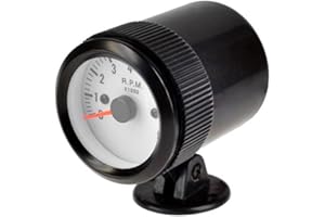 Etopars Car Motor Vehicle Black Face 2" 52mm Pointer Tacho Tachometer Gauge Meter LED Light