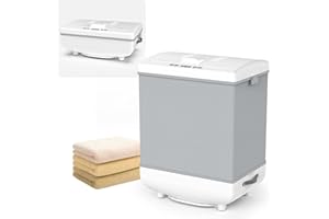 MAPLEPARTY Towel Warmer, 35L Large Folding Heated Towel Warmer for Bathroom, Heating & Drying Modes, Timer Function, LED Display, Built-in Hooks, Fits Up to Two 70"X80" Oversized Towels, Large Blankets, Bathrobe