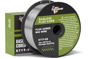 HAXIAOER .030'' Flux Core Welding Wire 1 Pack 2 Pounds, E71T-GS Gasless MIG Wire, Match MIG Welding Equipment for use