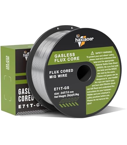 thumbnail image 2 of Factory Supply Flux Core MIG Wire E71t-GS -0.035 Inch (0.9mm) 10 Pound Spool (5kg Spool) Gasless Mild Steel MIG Welding Wire With Low Splatter - Gasless Welding Wire, Flux Core Welding Wire 2 of 9