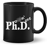 DOTAIN Phing Done PhD Degree Graduation Graduate 11oz Coffee Mug Ceramic Cup,Double-Sided Printed,Funny Doctorate Degree Graduation PHD Doctor Graduates Chemistry Gift,Phd Graduation Gifts