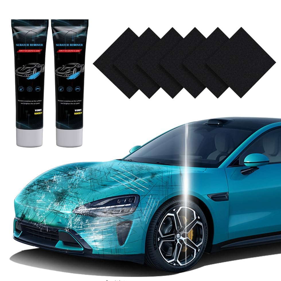 Photo 1 of **ONLY 1 TUBE/ UNTESTED ON SOLUTION AMOUNT*** Huotwoe Nano Sparkle Cloth Car Scratch Remover Nano Magic Cloth Scratch Repair Kit for Universal Vehicles Paint Scratch Repair Solution to Erase Minor Blemishes & Vehicle Scuffs