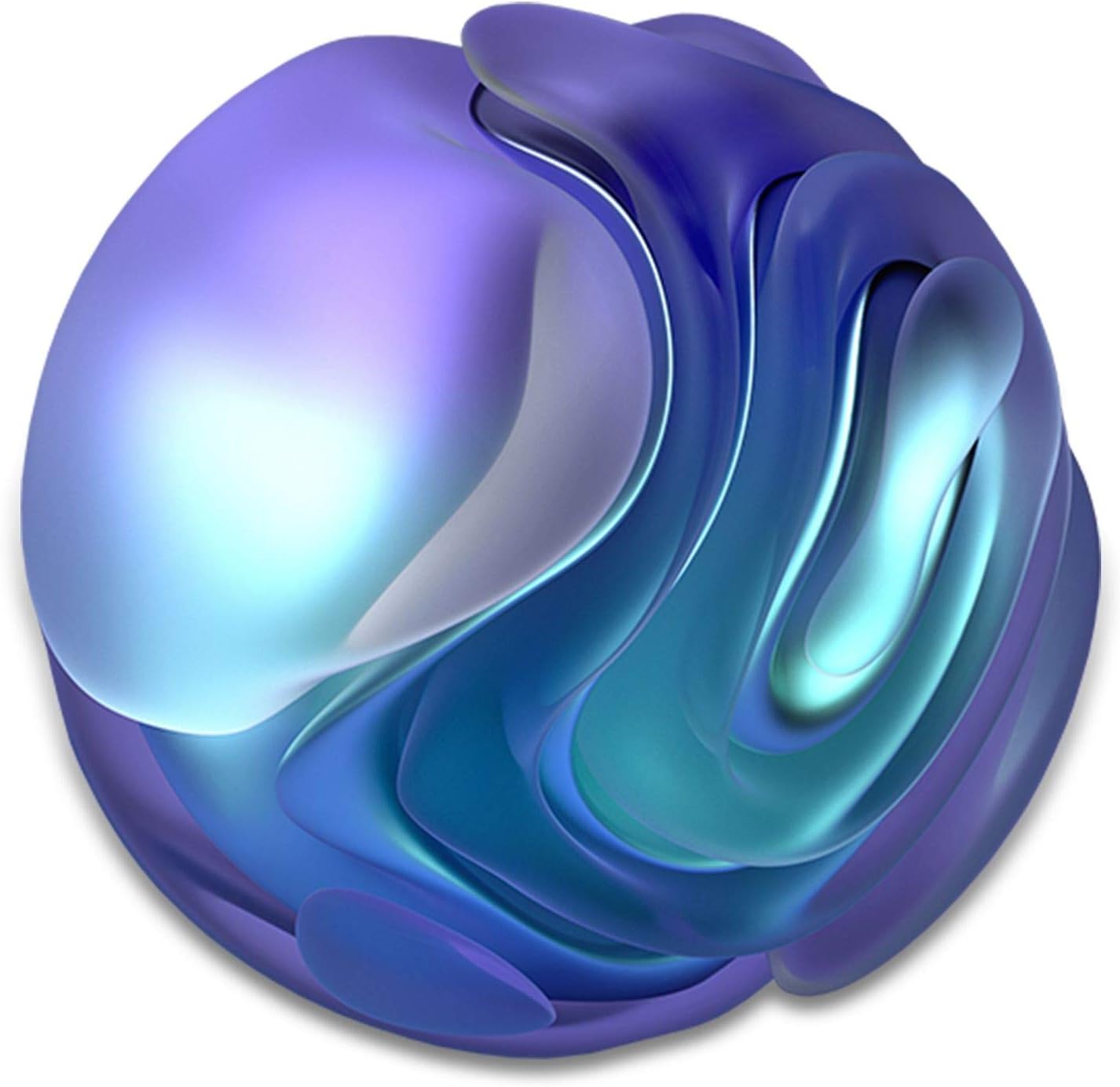 Amazon.com: Startonight Glass Wall Art - Blue Futuristic Round Spiral