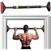 Sportneer Pull Up Bar for Doorway, No-Drill, Adjustable 29.5-37 in, 440 lb | Doorway Fit, No-Drill, Secure Lock, Adjustable, 440 lb, Home Gym Upper Body Workout,Strength Training