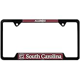 South Carolina Gamecocks Metal License Plate Frame (Black Frame Alumni)