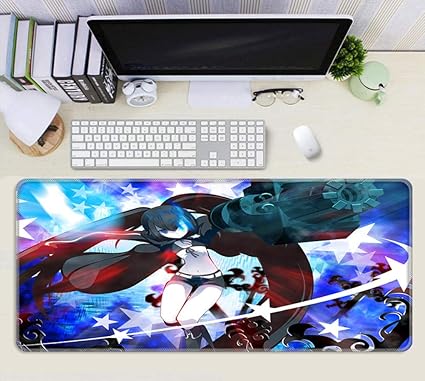 Amazon ゲーミングマウスパッドブラックロックシューターマウスマットアニメパッドマウスパッドxlキーボードマウスマットラップトップpcノートブックデスクパッド事務作業に適していますdl 30x70cm Gjldamai マウスパッド 通販