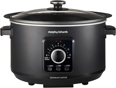 Morphy Richards 3.5L Easy Time Slow Cooker Automatic Heat Keep Warm Hob Safe