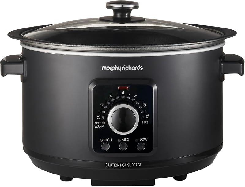 Morphy Richards 3.5L Easy Time Slow Cooker Automatic Heat Keep Warm Hob Safe