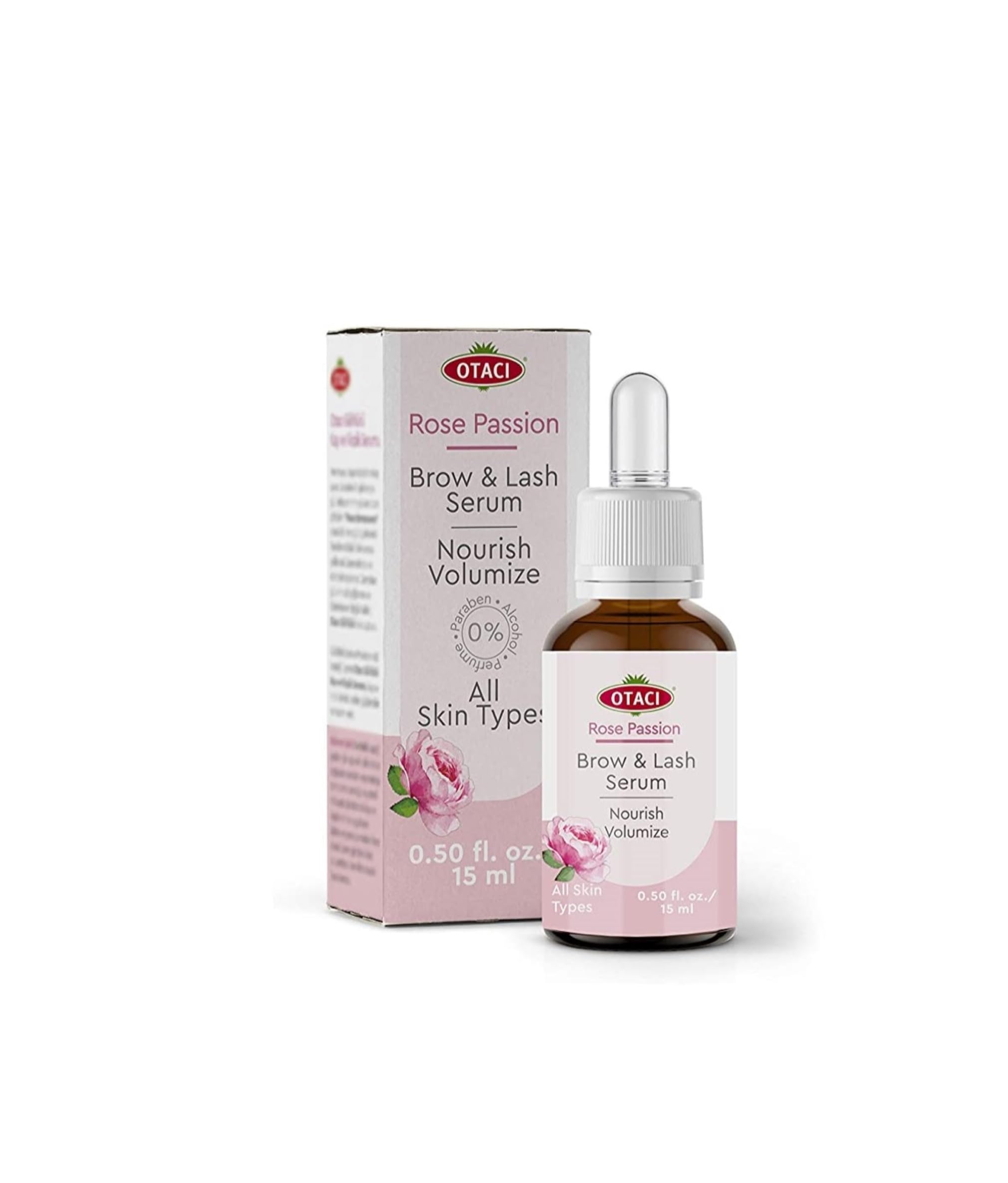 OTACI Eyebrow and Eyelash Serum, Promotes Growth & Volume, Reduces Hair Loss, Strengthens & Nourishes, Vegan