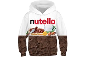 NEWCOSPLAY Boys Hoodies Hooded Sweatshirt 3D Novelty Pullover with Pocket for Girls Kids 6-14 Years