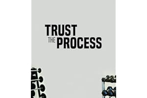 BOOP DECALS Trust The Process V3 Gym Quote Wall Decal Quote Sticker Vinyl Art Home Decor Room Bedroom Inspirational Motivational Fitness Lift Sports Health