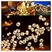 FARSIC Xmas Solar Led Fairy Lights - 72 feet Cable, 200 Lights, Waterproof - Ambiance lights for Outdoor, Patio, Fairy Garden, Home, Wedding, Party, Xmas Tree(Warm White)