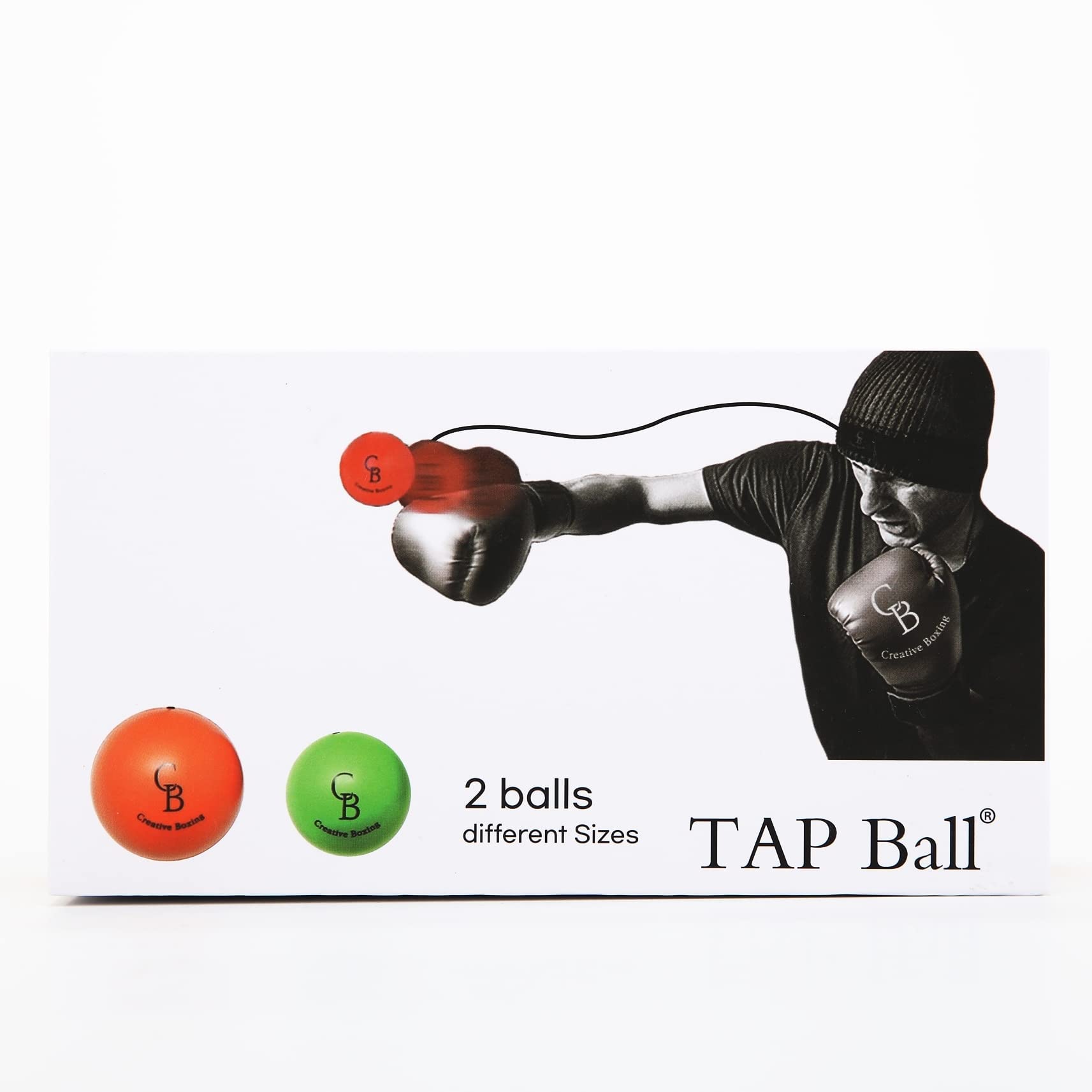 TAP Ball Set (TAP Ball Orange & TAP Ball Pro Green) by Creativeboxing タップボール ボクシングボール ヘッドバンド付き テニスボールよりソフト、動体視力/反射神経強化、集中力向上、 ダイエットにも最適商品画像