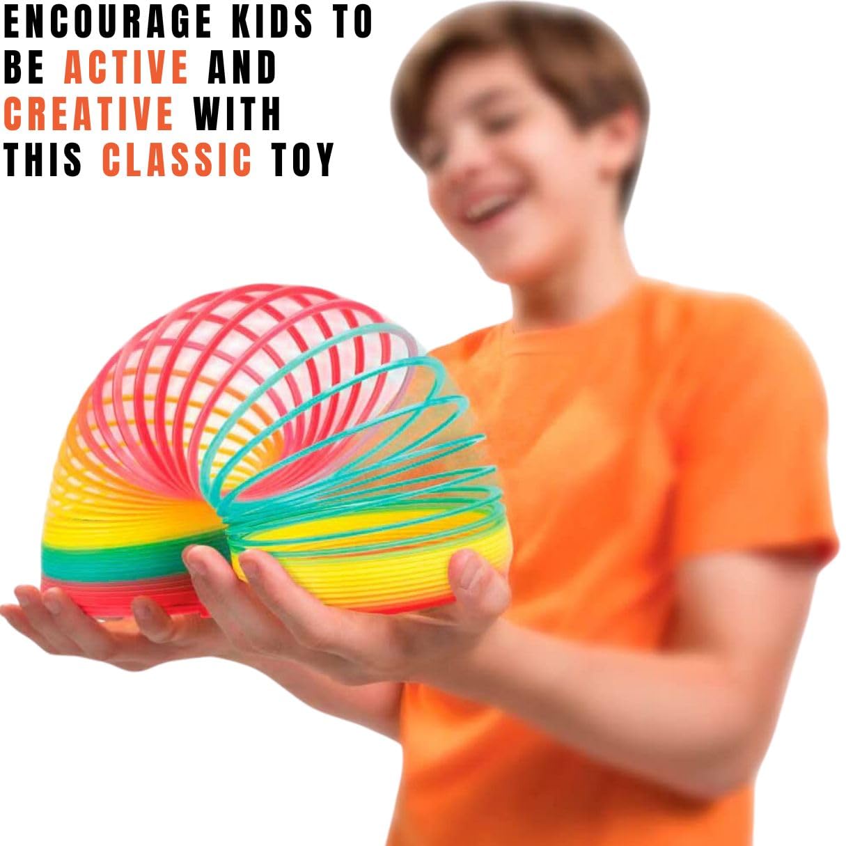 Liberty Imports 6 Pack: Large Magic Rainbow Coil Springs - 4