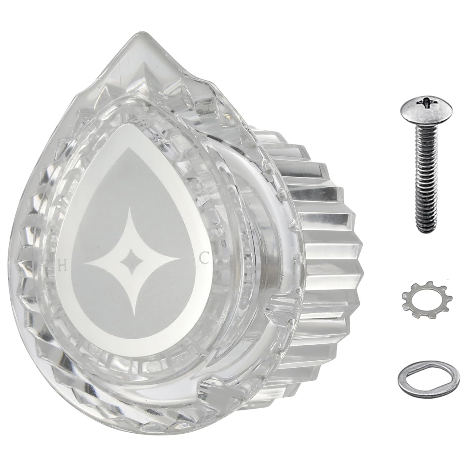 Photo 1 of 100710 Knob Handle Kit Compatible with Moen Model 100710 and 96782 96791 96797 98039 for Moen One-Single Handle Tub/Shower Posi-Temp Moentrol Valve or Chateau Bathroom Faucet Replacement