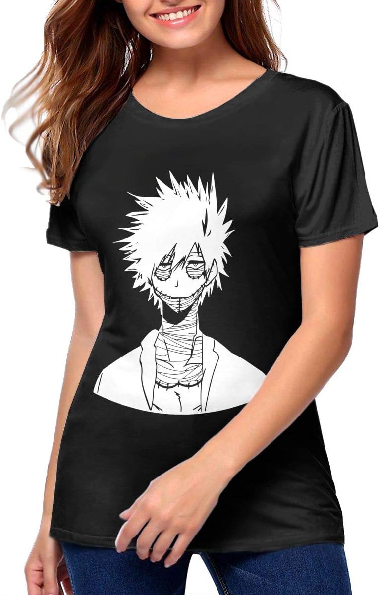 Womens Dabi Boku No My Hero Academia Anime Vintage T-Shirts Black